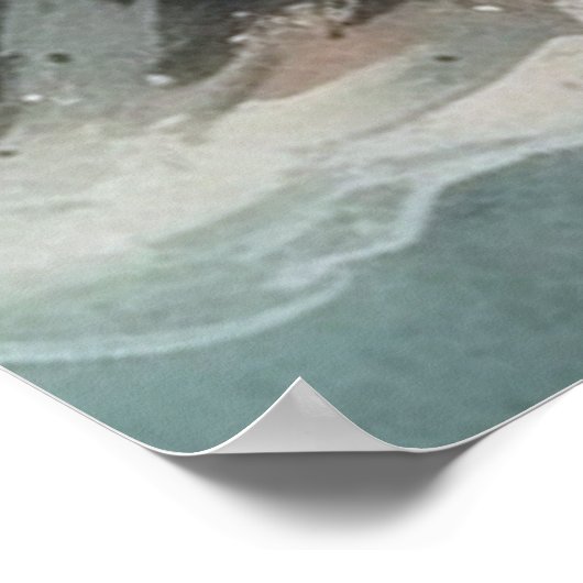 Illustrative Wasserfarben Leuchtturm Poster drucke (Ecke)