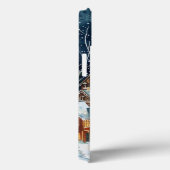 Illustrative Weihnachtsstadt im Schnee Case-Mate iPhone Hülle (Rückseite / Rechts)