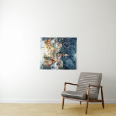 Illustrative Weihnachtsstadt im Schnee Wandteppich (Beispiel (Horizontal))