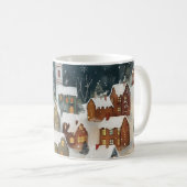 Illustrative Weihnachtsstadt Kaffeetasse (VorderseiteRechts)