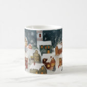 Illustrative Weihnachtsstadt Kaffeetasse (Mittel)