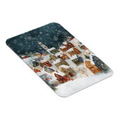 Illustrative Weihnachtsstadt Magnet (Rechte Seite)