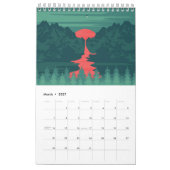 Illustrativer Kunstkalender 2026 Kalender (Mär 2027)