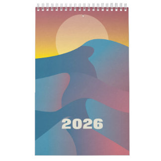 Illustrativer Kunstkalender 2026 Kalender