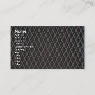 Illustrativer weißes Metallgrill Visitenkarte