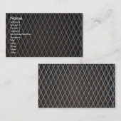 Illustrativer weißes Metallgrill Visitenkarte (Vorne/Hinten)