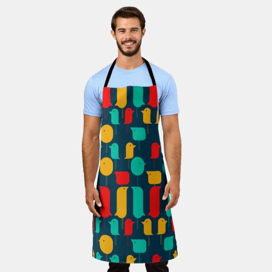 Illustrator Birds Schürze (Getragen)