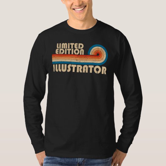 ILLUSTRATOR Funny Job Title Professionals Geburtst T-Shirt (Vorderseite)