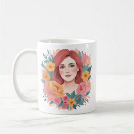 Illustrator für den Muttertag Kaffeetasse