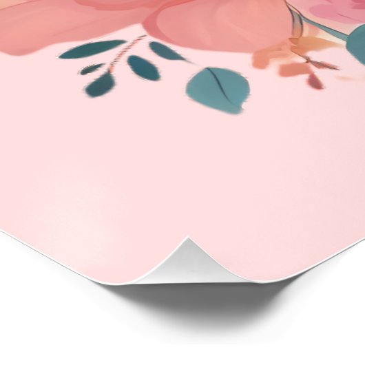 Illustrator für den Muttertag Poster (Ecke)