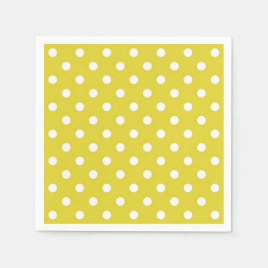 Illustrator für gelbe Polka-Dots-Muster Serviette (Vorderseite)