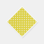 Illustrator für gelbe Polka-Dots-Muster Serviette (Ecke)