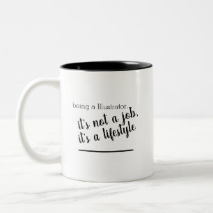 Illustrator Lifestyle Coffee Tasse
