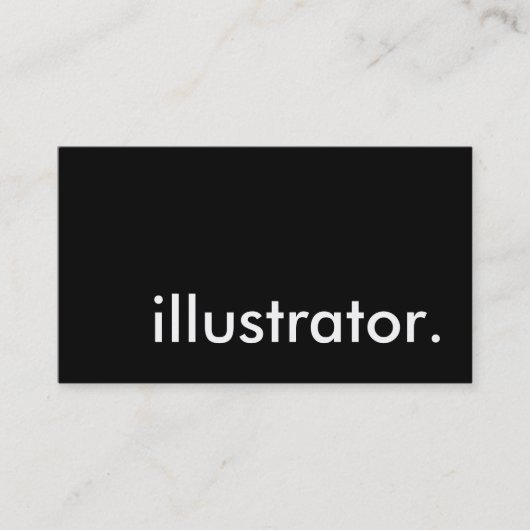 Illustrator. Visitenkarte (Vorderseite)