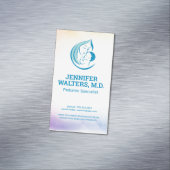 Illustratorisches Logo für Mutter und Kind Magnetische Visitenkarte (Beispiel)