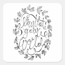 Illustrieren Sie Ihre Weltkalligraphie