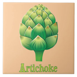 Illustriert Artichoke Decorative Küche Tile Fliese