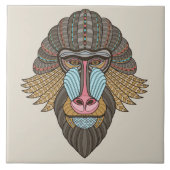 illustriert Baboon Fliese (Vorderseite)