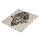 illustriert Baboon Fliese (Seite)