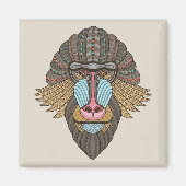 illustriert Baboon Magnet (Vorne)