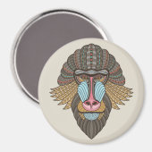 illustriert Baboon Magnet (Vorderseite/Rückseite)