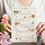 Illustriert Bespoke | Hochzeitmenü Menükarte<br><div class="desc">Schöne Menükarten, um Ihre Tischeinstellungen bei Ihrer Hochzeit oder beim nächsten Party zu ergänzen. Ein Element vieler maßgeschneiderter Hochzeiten ist die Liebe zum Detail und die Wünsche der Kunden. Wenn eine Hochzeit speziell für ein Paar gemacht wird, spiegelt sie oft genau ihre Werte und Interessen wider. Gemeinsam erschaffen wir persönliche,...</div>