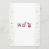 Illustriert Bespoke | Hochzeitmenü Menükarte (Rückseite)