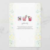 Illustriert Bespoke | Hochzeitmenü Menükarte (Rückseite)