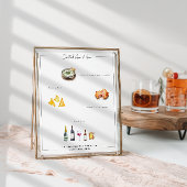 Illustriert Bespoke | Hochzeitmenü Poster