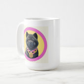 Illustriert Chow Chow Chow Hund Kaffeetasse (Vorderseite Links)