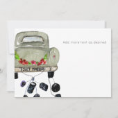 Illustriert danke Ihnen für die Hochzeitskarte (Rückseite)