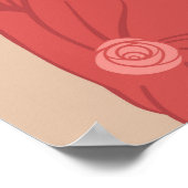 Illustriert Flapper Girl Poster (Ecke)