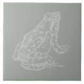 Illustriert Frog CUSTOM FARBEITER Kunst Fliese (Vorderseite)