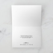 Illustriert geflochtene Hochzeitskarte für Wasserf Dankeskarte (Innenseite)