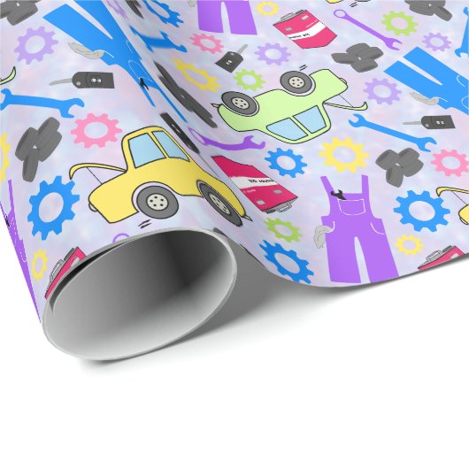 Illustriert Geschenkpapier (Rolleneckpunkt)