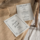 Illustriert Gezeichnet Whimsical alles in einem Sp Einladung