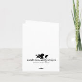 Illustriert Girl's Soccer Danke-Card Dankeskarte (Rückseite)