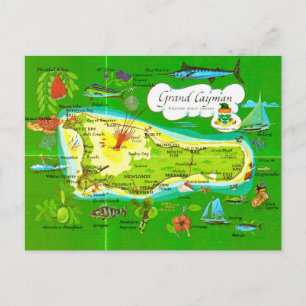Illustriert Grand Cayman Karte