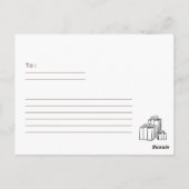 Illustriert Happy Birthday Card Postkarte (Rückseite)