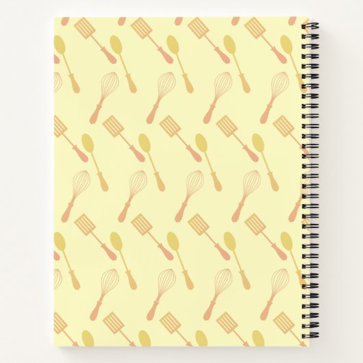 Illustriert Lemon Meringue Pie Name Rezept Notizblock (Rückseite)