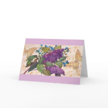 Illustriert Lilac Butterfly Magie Geburtstag