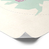 Illustriert Map of America 24 x 36" Wall Poster (Ecke)