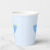 Illustriert Menorah Hanukkah Pappbecher (Rechts)