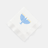 Illustriert Menorah Hanukkah Serviette (Ecke)