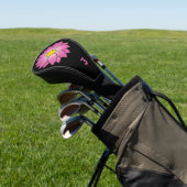 Illustriert rosa Daisy Head Cover Golf Headcover (In SItu)