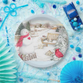 Illustriert Snowmen Winter Wonderland Pappteller (Party)
