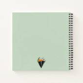 Illustriert Sushi Handroll Notizblock (Rückseite)