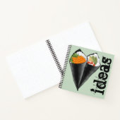 Illustriert Sushi Handroll Notizblock (Innenseite)