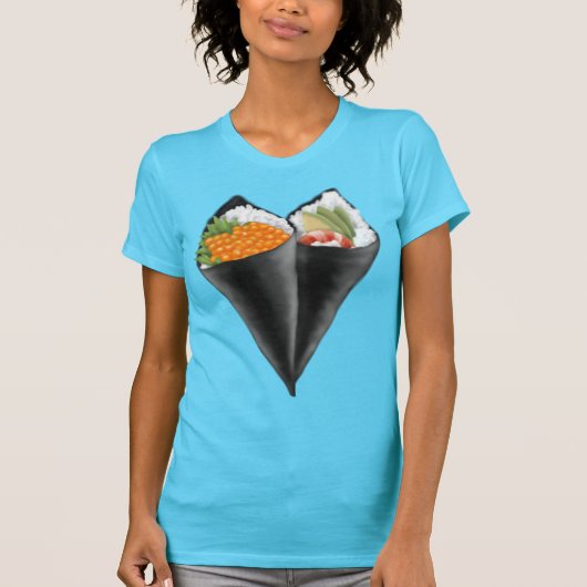 Illustriert Sushi Handroll T - Shirt (Vorderseite)