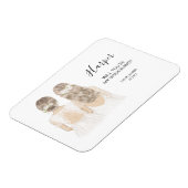 Illustriert Werden Sie mein Magnet für Brautjungfr (Linke Seite)